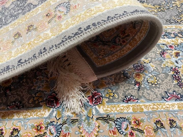 本場イラン産　新品/高級ペルシャ絨毯／超高密度織/カーペット