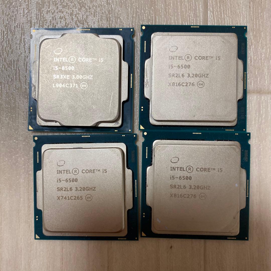 CPU- i5-8500/1枚 CPU-i5-6500/3枚