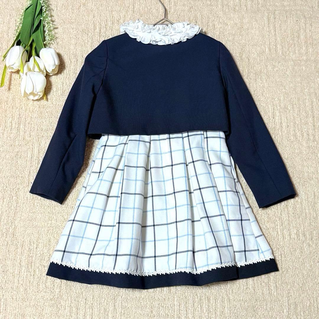 【美品】ヒロミチナカノ　女の子　120 ワンピーススーツ　フォーマル　入学　卒園