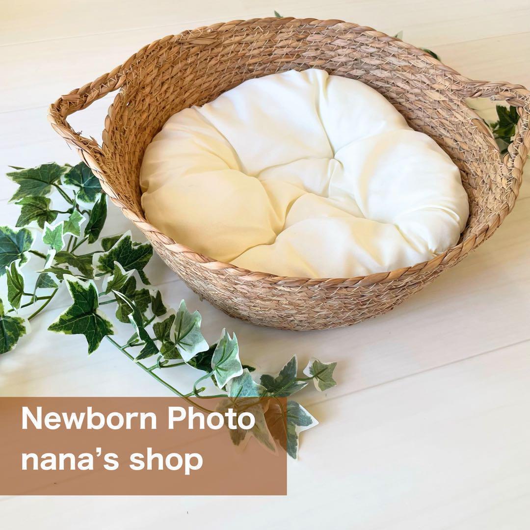 手編み風かごセット【透かし編み緑へび】♪ニューボーンフォト撮影衣装 小道具　干支