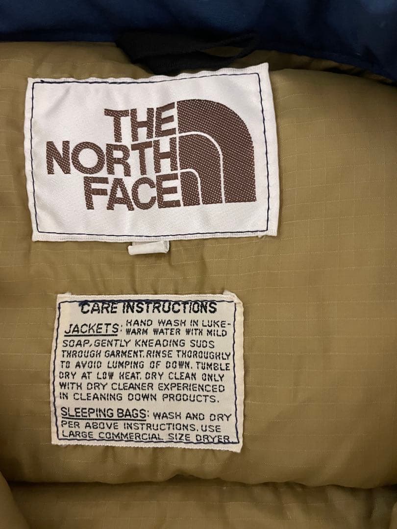 VINTAGE THE NORTH FACE 茶タグ ダウンベスト