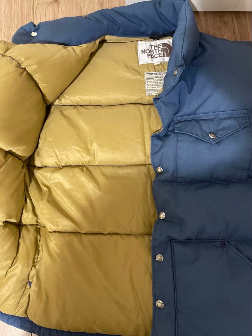 VINTAGE THE NORTH FACE 茶タグ ダウンベスト