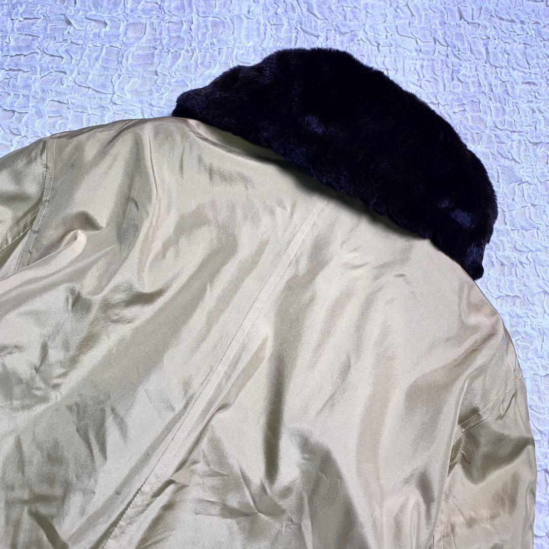 EMBA ミンク　シルク　リバーシブル　毛皮　ファーコート