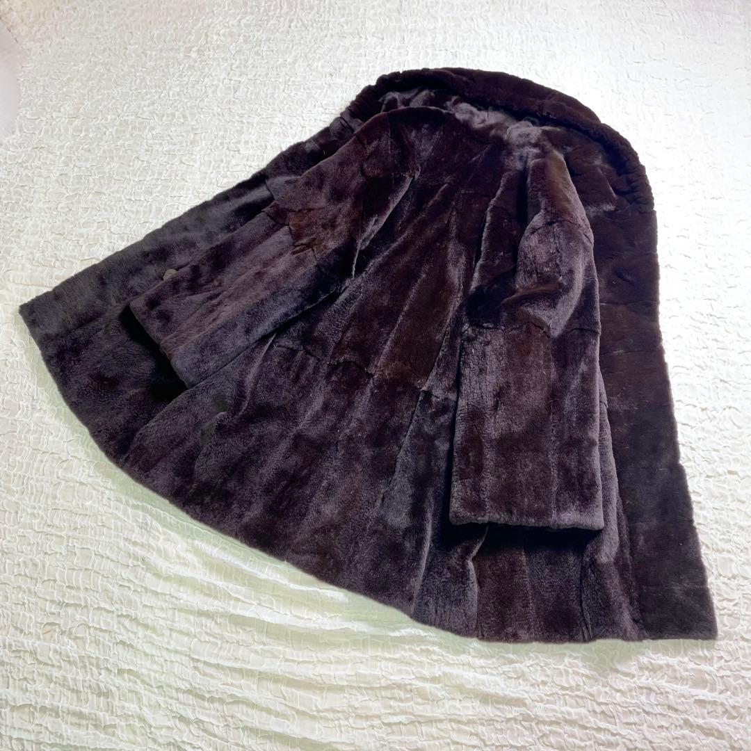 EMBA ミンク　シルク　リバーシブル　毛皮　ファーコート