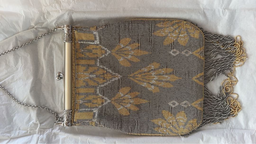 メタルビーズ　パーティーバッグ　倉橋佳子