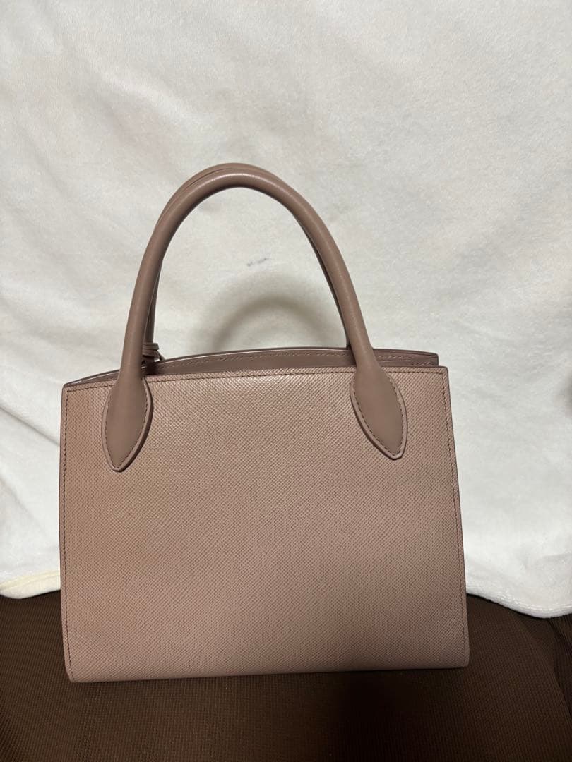 PRADA プラダ　サフィアーノ　モノクローム　 ハンドバッグ