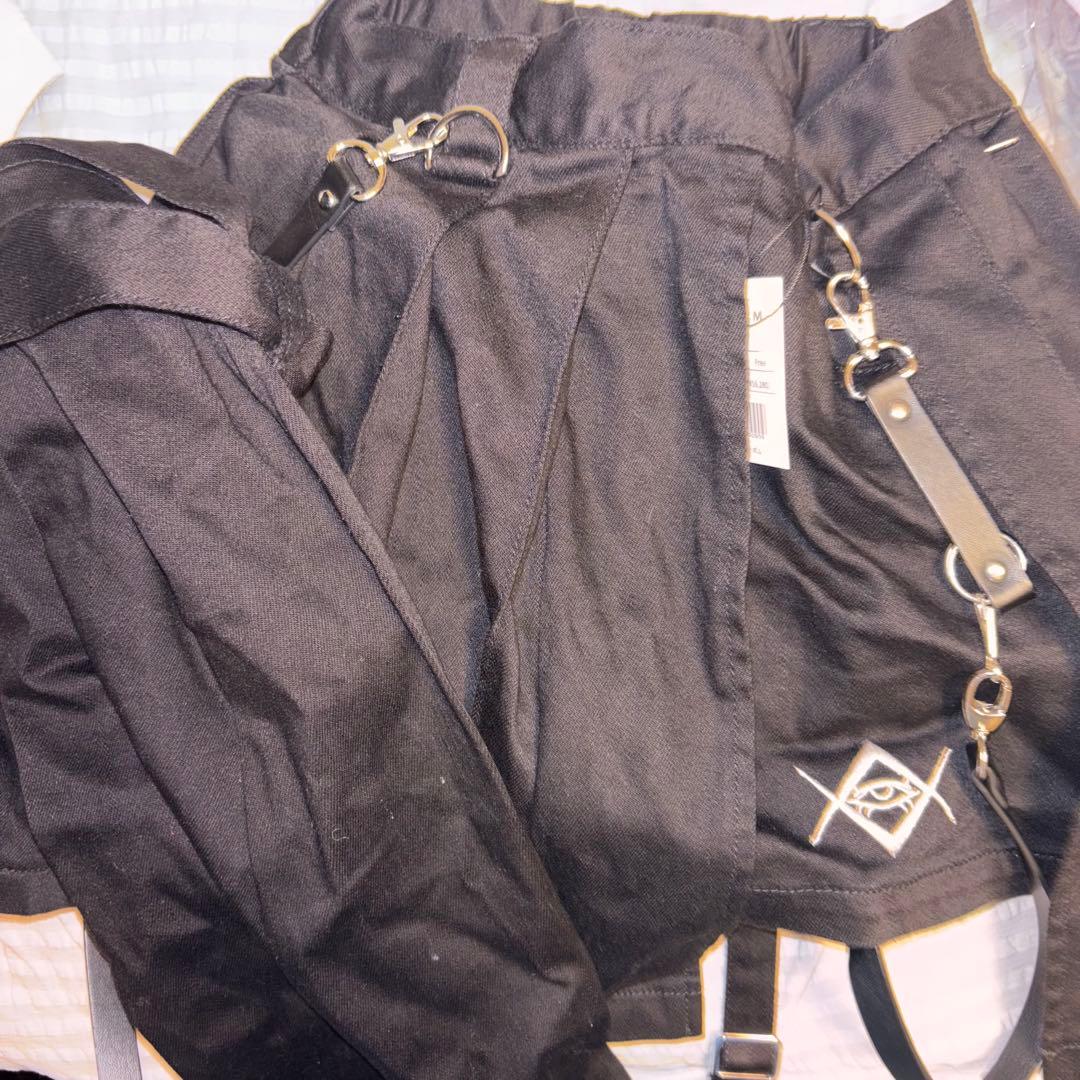 REFLEM【レフレム】レッグカバー付きレイヤードデニムショートパンツ