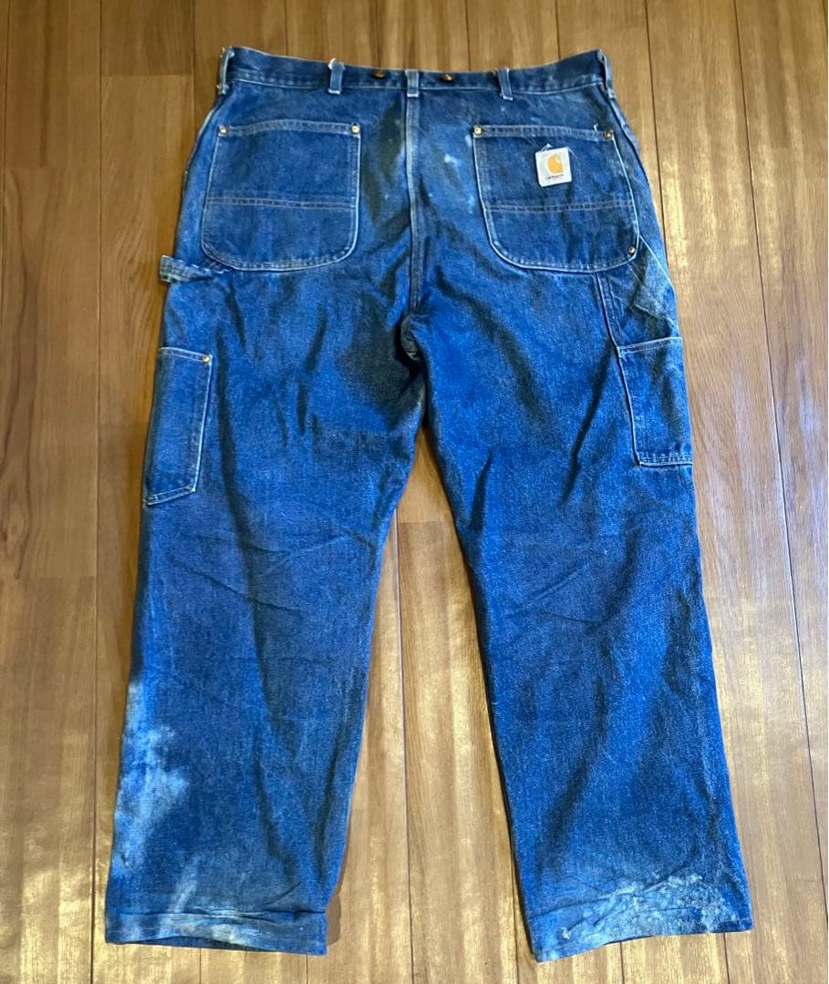 ク*ま様 【激レア】カーハート 80s デニム ダブルニーパンツ 初期型