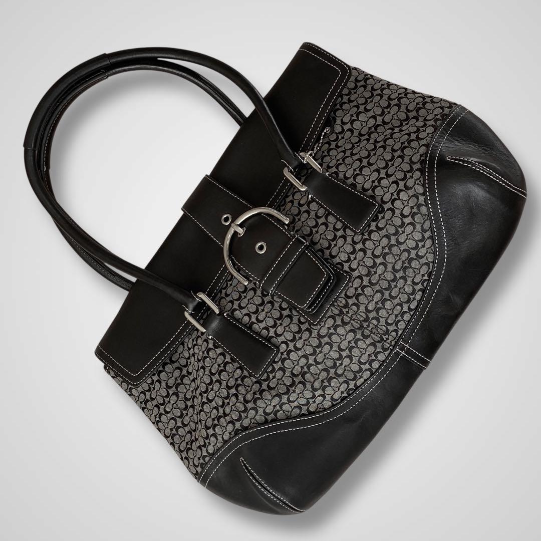 極美品 coach archive vintage old soho bag 黒