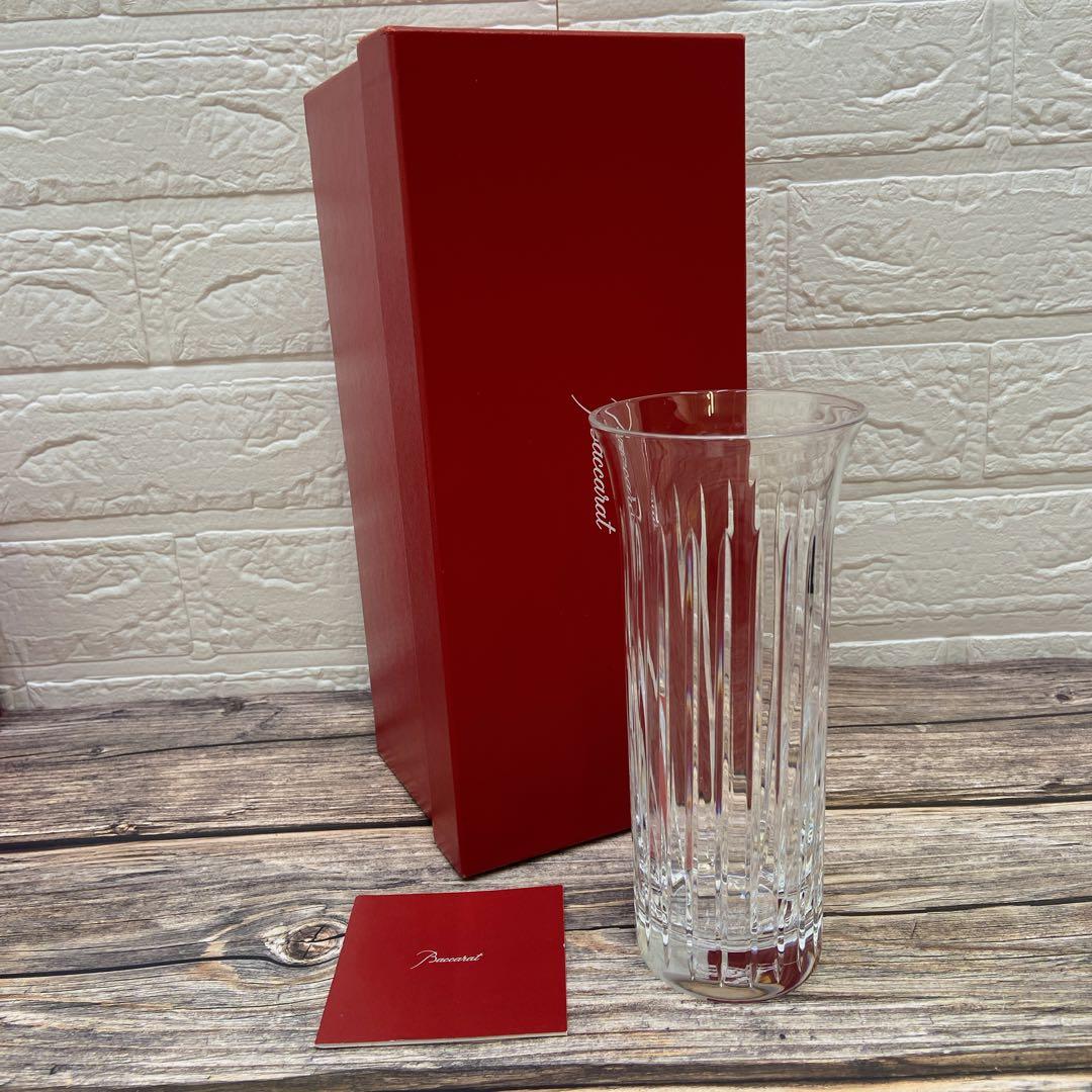 Baccarat バカラ フローラ ビゾー 花瓶 ストライプデザイン