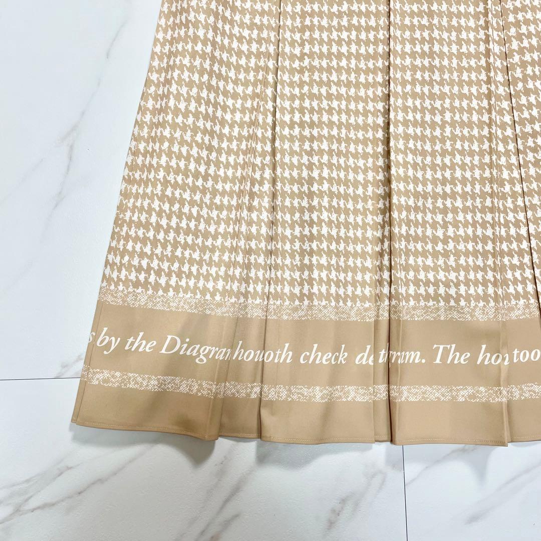 未使用級✨グレースコンチネンタル ハウンドトゥースプリントワンピース 近年