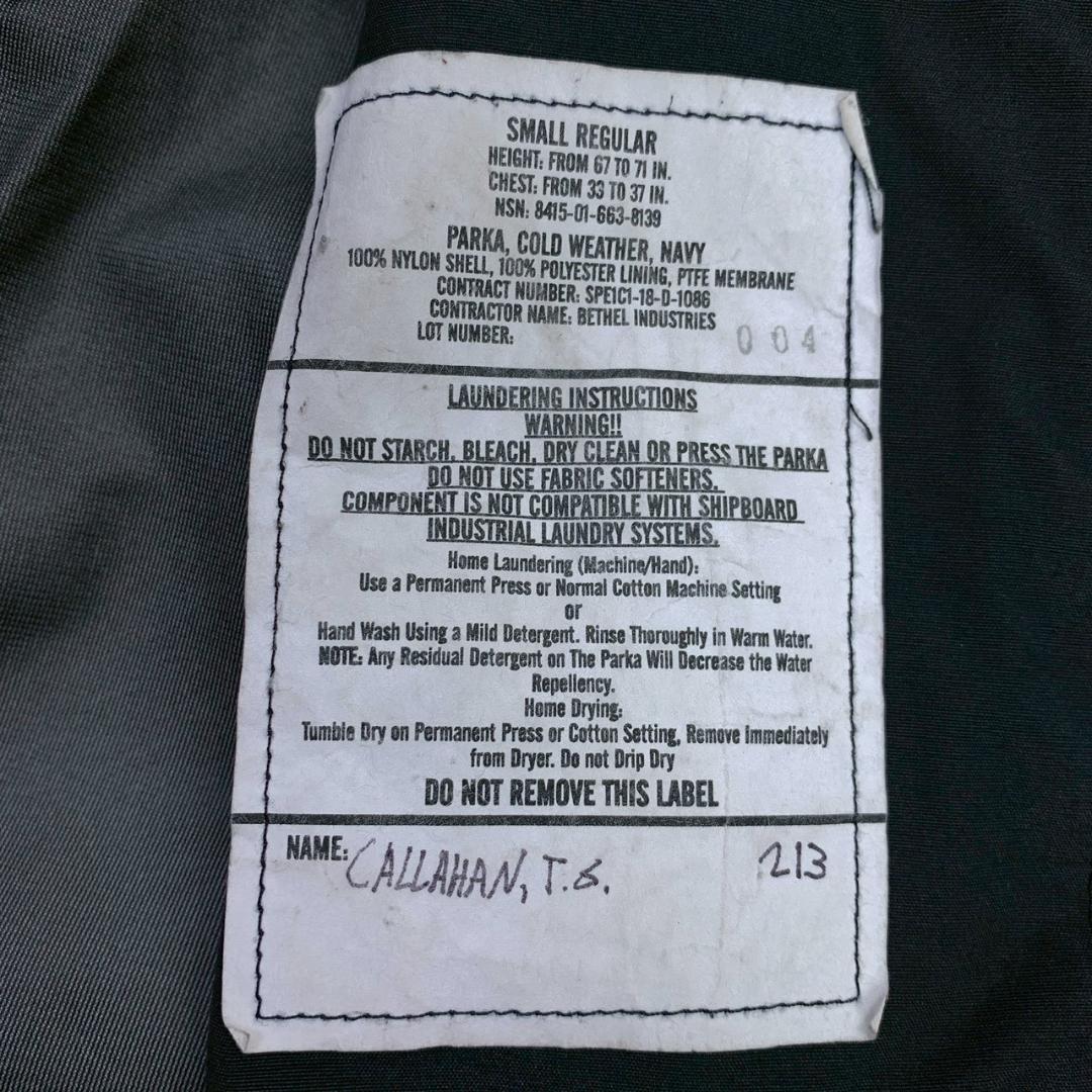 米軍実物 US NAVY GORE-TEX パーカー S-R 　D920