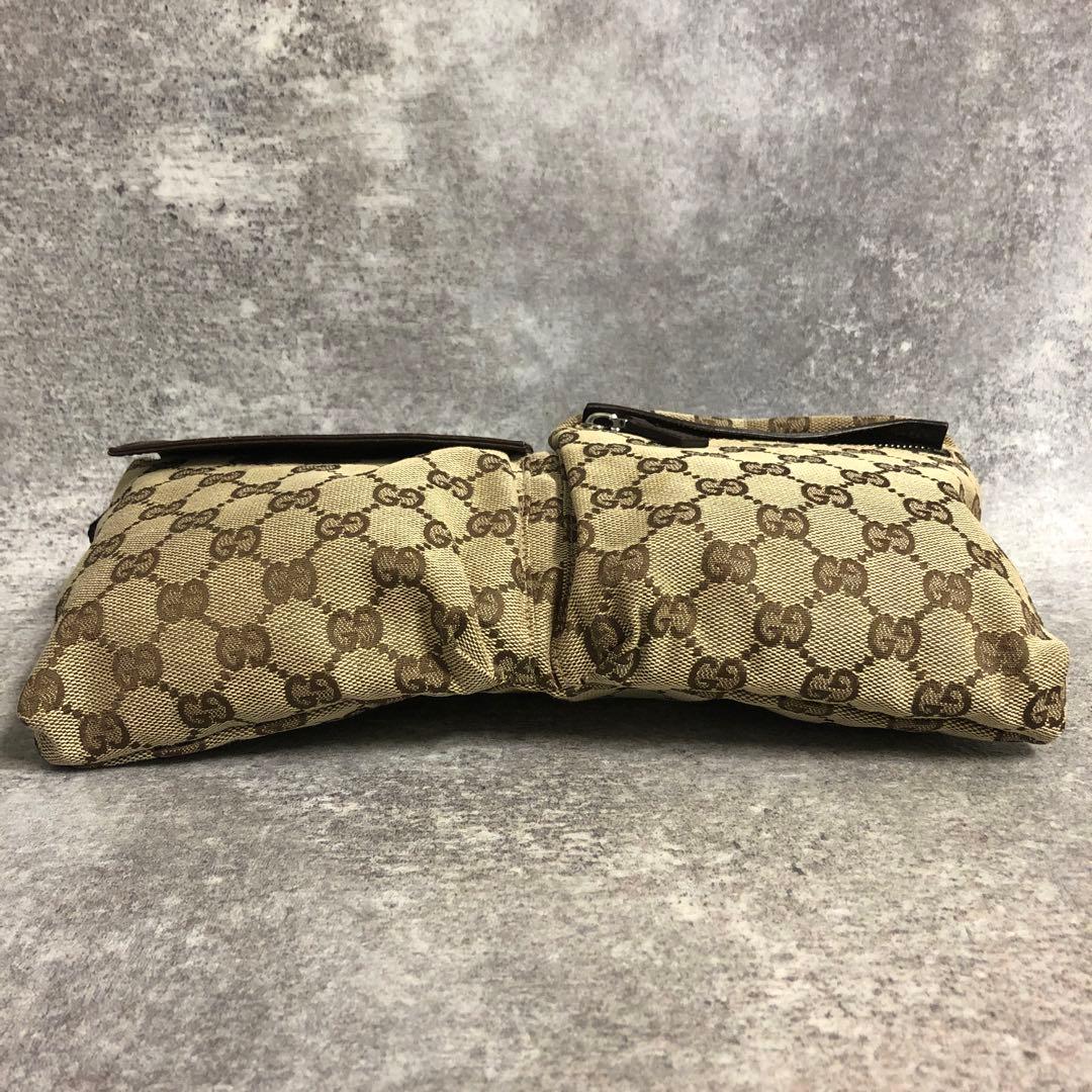 ■ GUCCI グッチ GGキャンバス ボディバッグ ウエストバッグ 28566