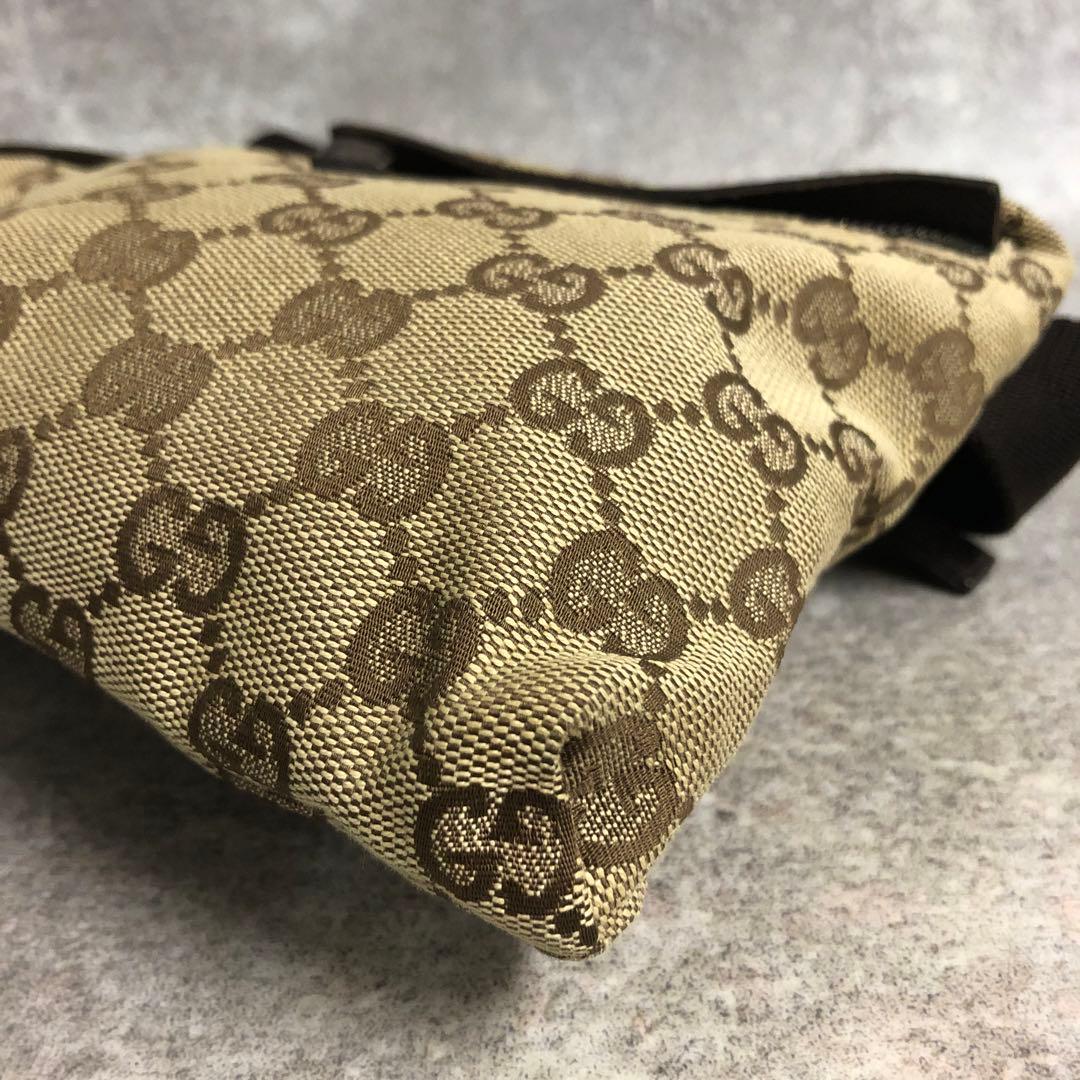 ■ GUCCI グッチ GGキャンバス ボディバッグ ウエストバッグ 28566