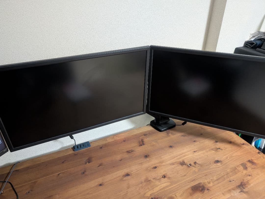 4K 28インチモニター 2枚セット+モニターアーム
