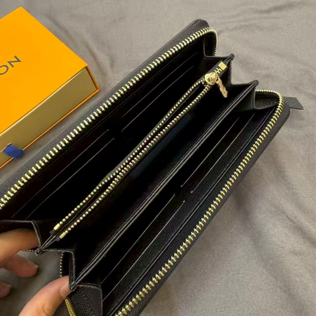 早い者勝ち！ ジッピーウォレット ラウンドファスナー長財布 黒