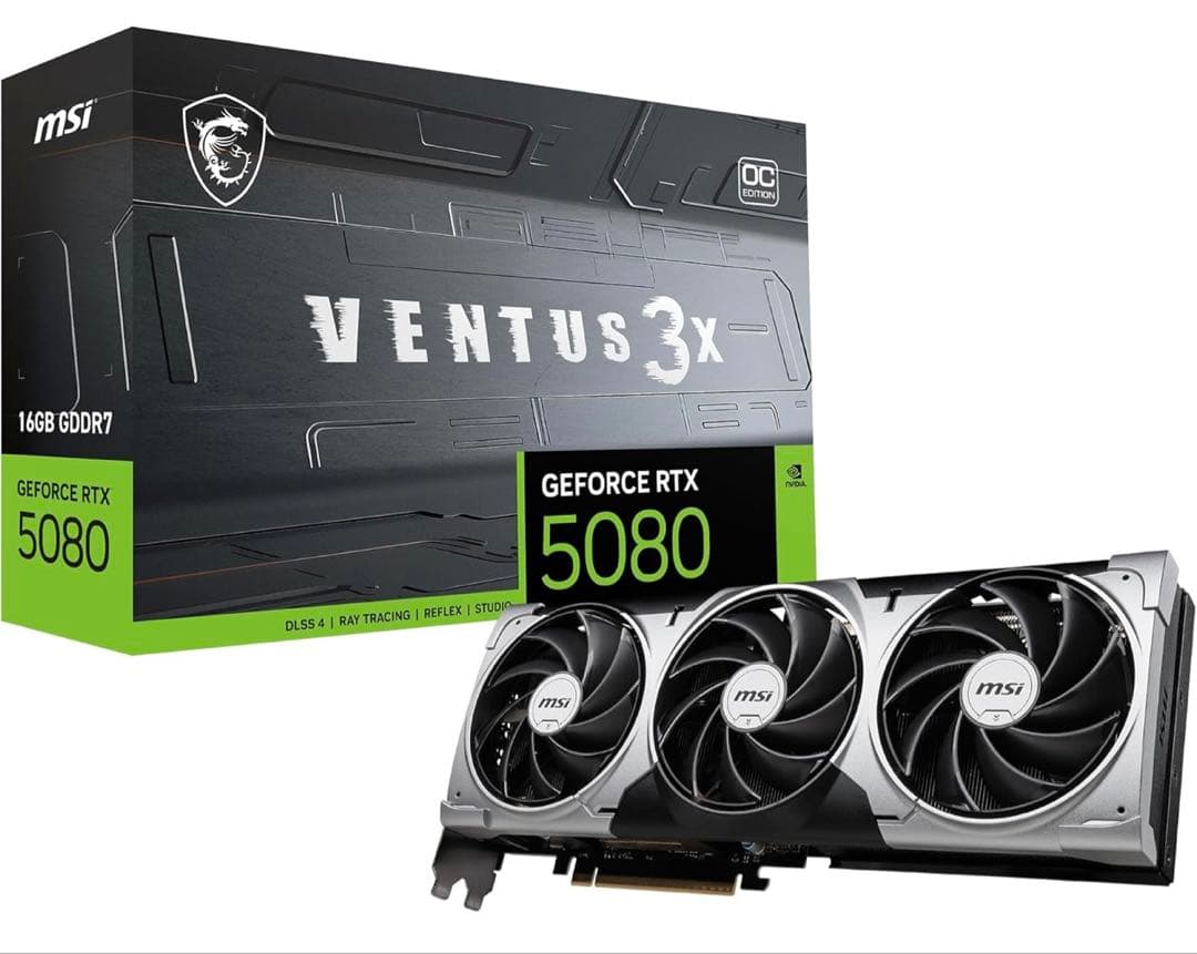 MSI GeForce RTX 5080 16G VENTUS 3X OC 新品