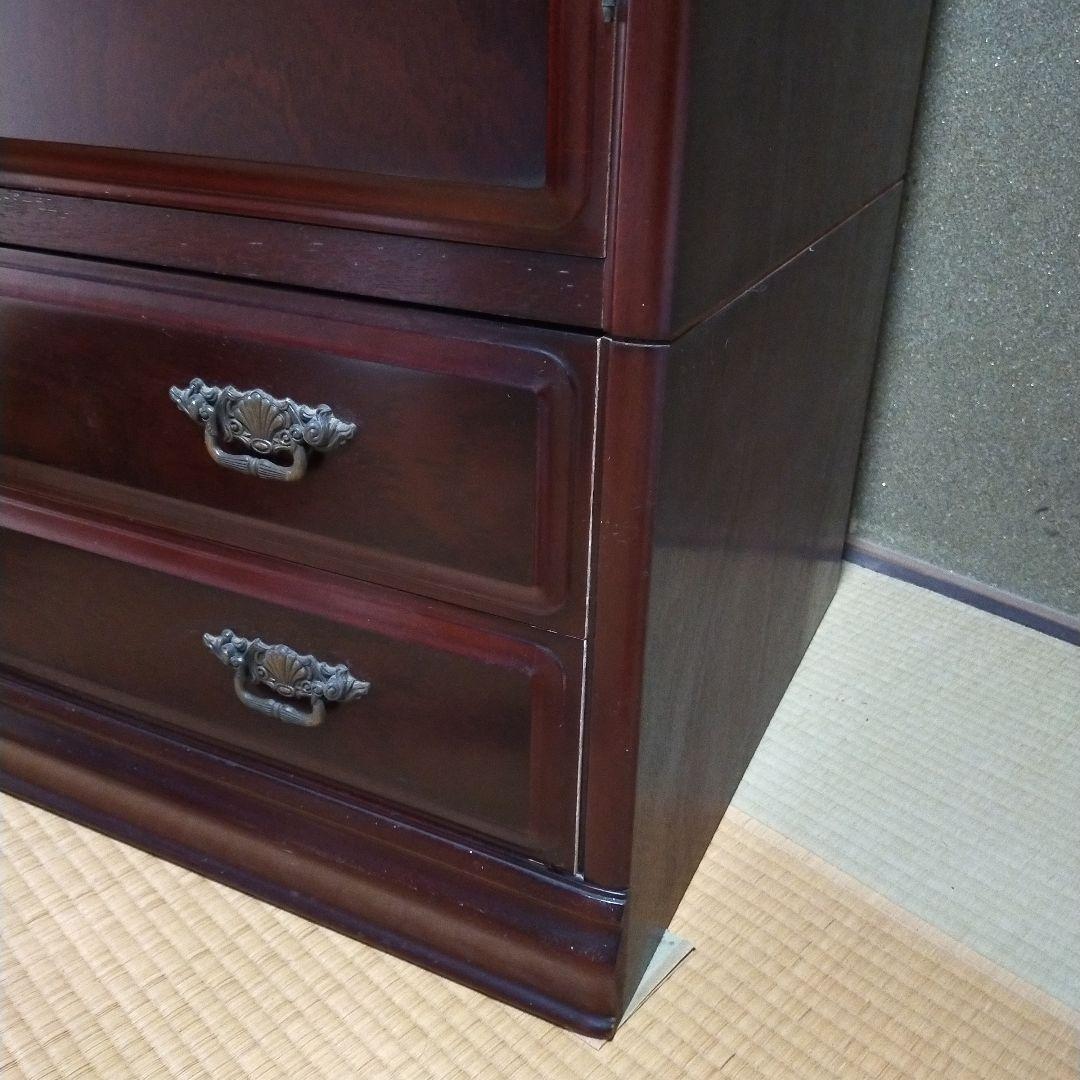 洋服ダンス　天然木　幅1m22×高さ1m78×奥行0.6m　送料無料　たのメル便