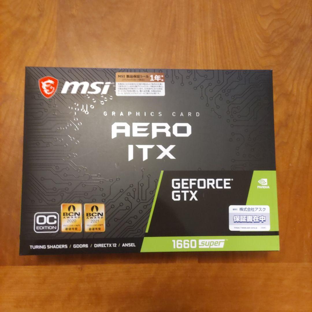 グラフィックボード・グラボ・ビデオカード MSI AERO ITX 1660 Super OC Edition