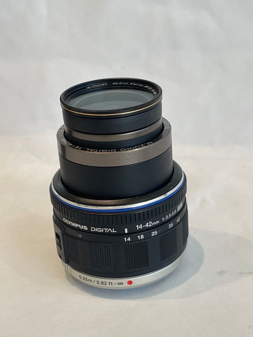 お値下げ　OLYMPUS OM-D E-M5 ブラック　フラッシュ　レンズ付