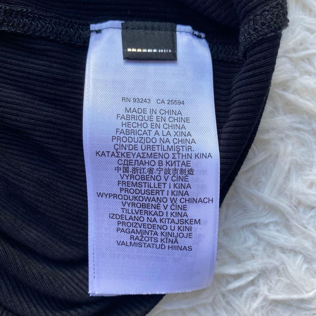 DIESEL ディーゼル Dロゴ　ロングカットソー　ブラック　M