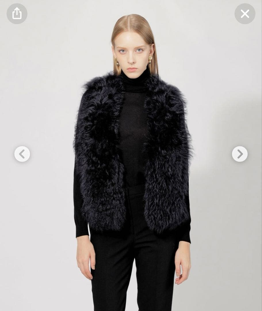 a*e様 エポカEPOCA ムートンコンビニットジレ