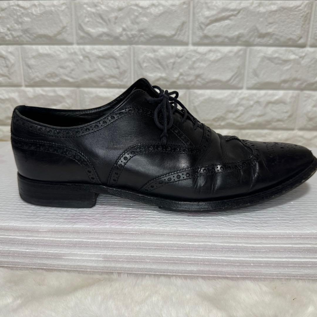 PRADA プラダ　革靴　ビジネスシューズ ウイングチップ 黒 26.5
