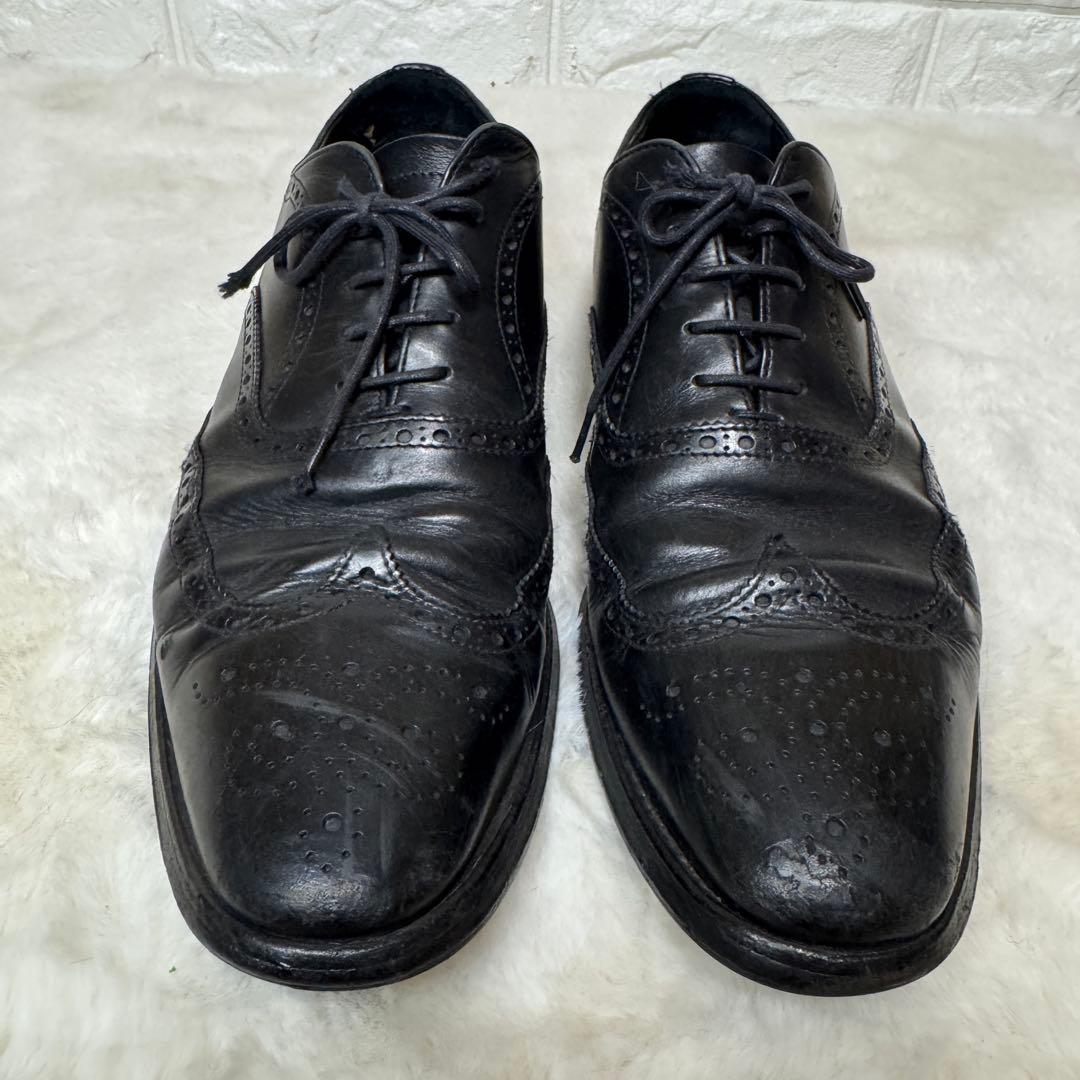 PRADA プラダ　革靴　ビジネスシューズ ウイングチップ 黒 26.5