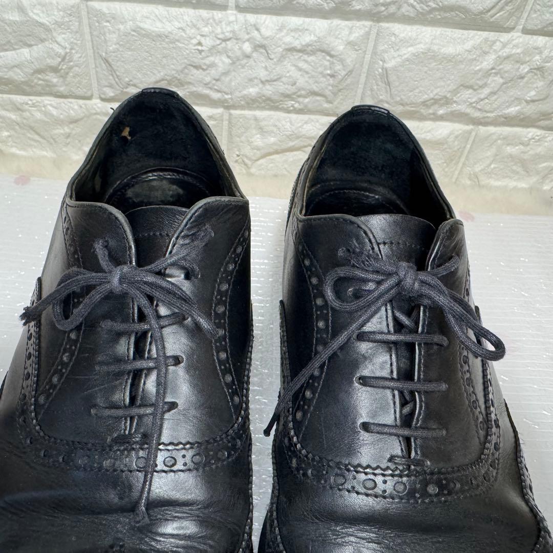 PRADA プラダ　革靴　ビジネスシューズ ウイングチップ 黒 26.5