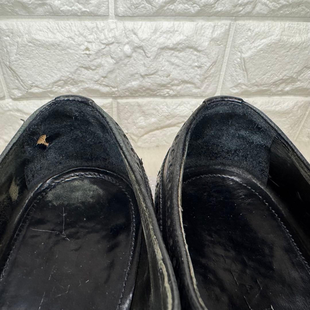 PRADA プラダ　革靴　ビジネスシューズ ウイングチップ 黒 26.5