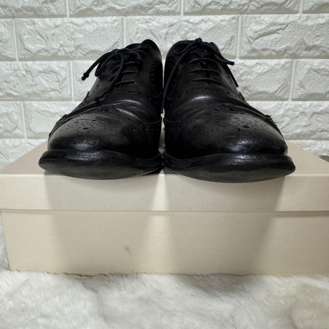 PRADA プラダ　革靴　ビジネスシューズ ウイングチップ 黒 26.5