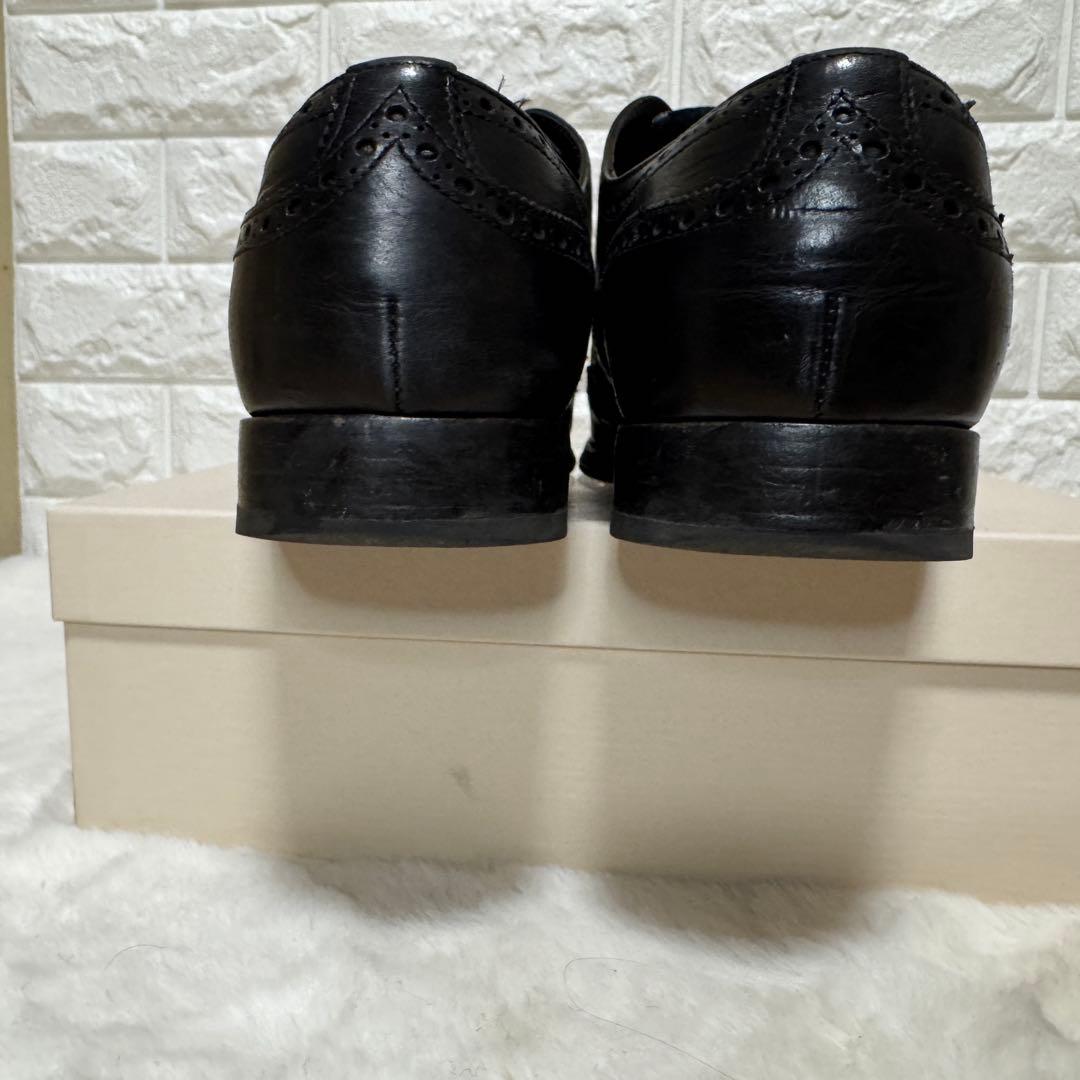 PRADA プラダ　革靴　ビジネスシューズ ウイングチップ 黒 26.5