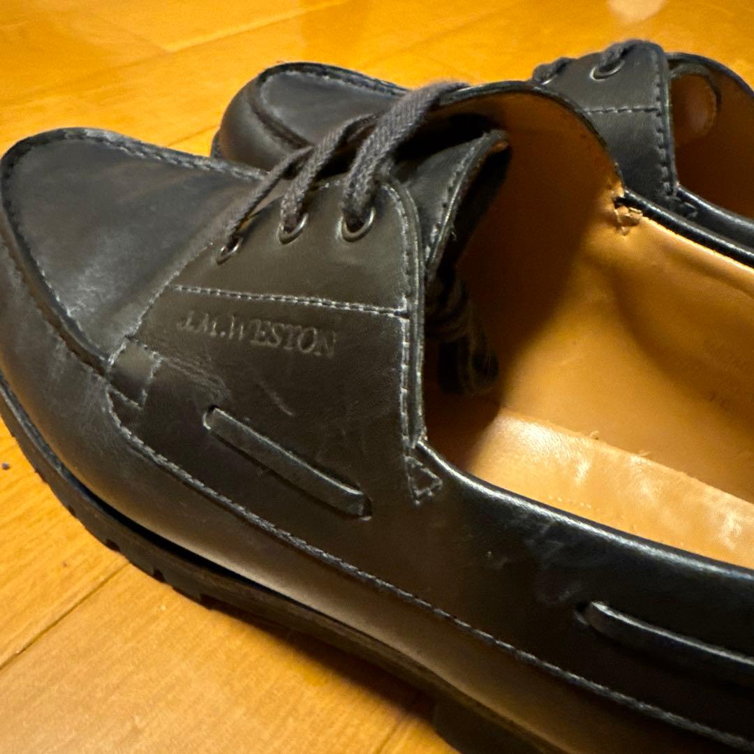 jm weston ヨット希少ロシアンカーフ！(BLACK) size７Ｃ中古品