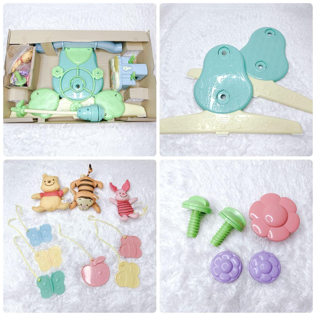 極美品 くまのプーさん 選べる回転 6WAY ジムにへんしんメリー