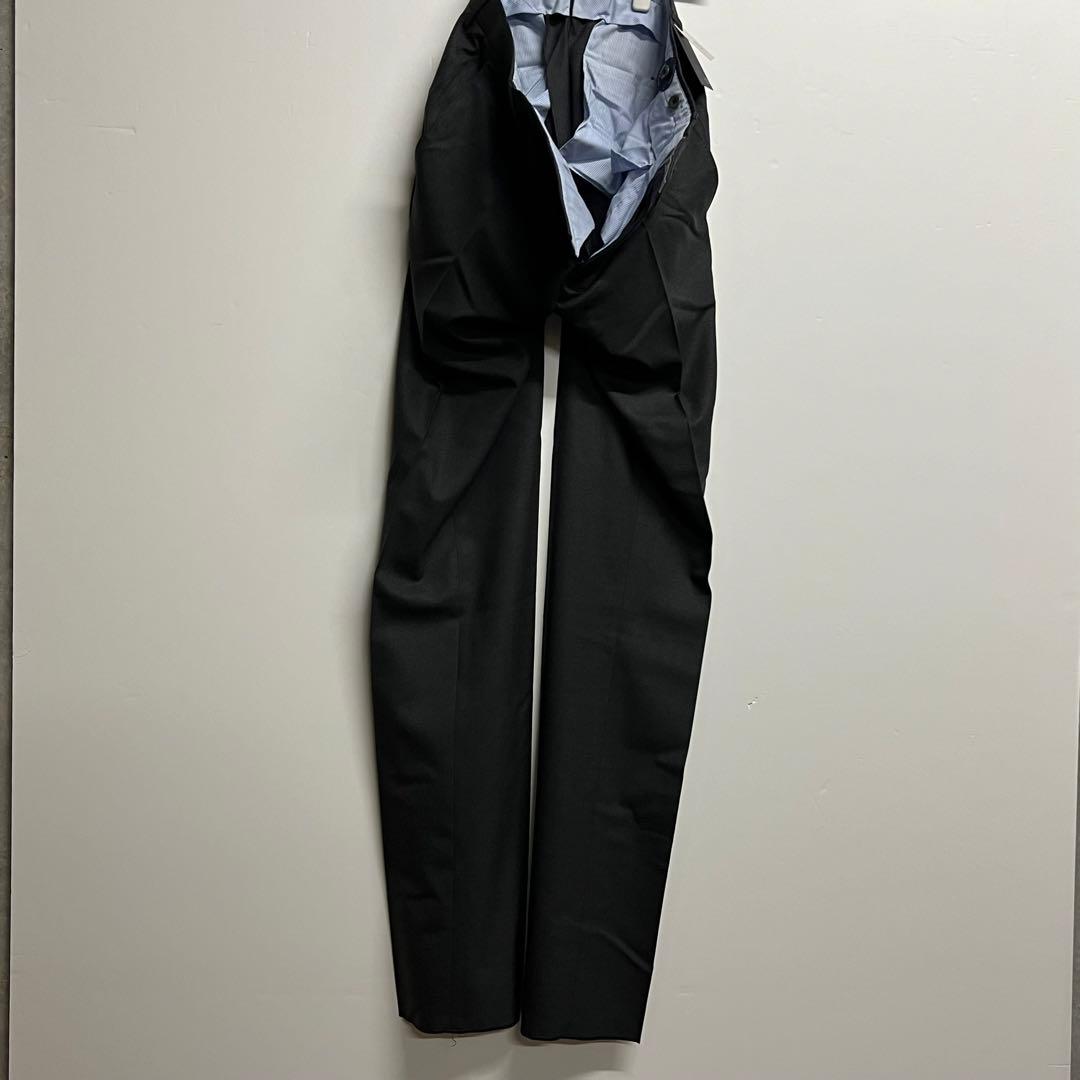 【新品未使用品】インコテックス スラックスパンツ ウール チャコールグレー 46