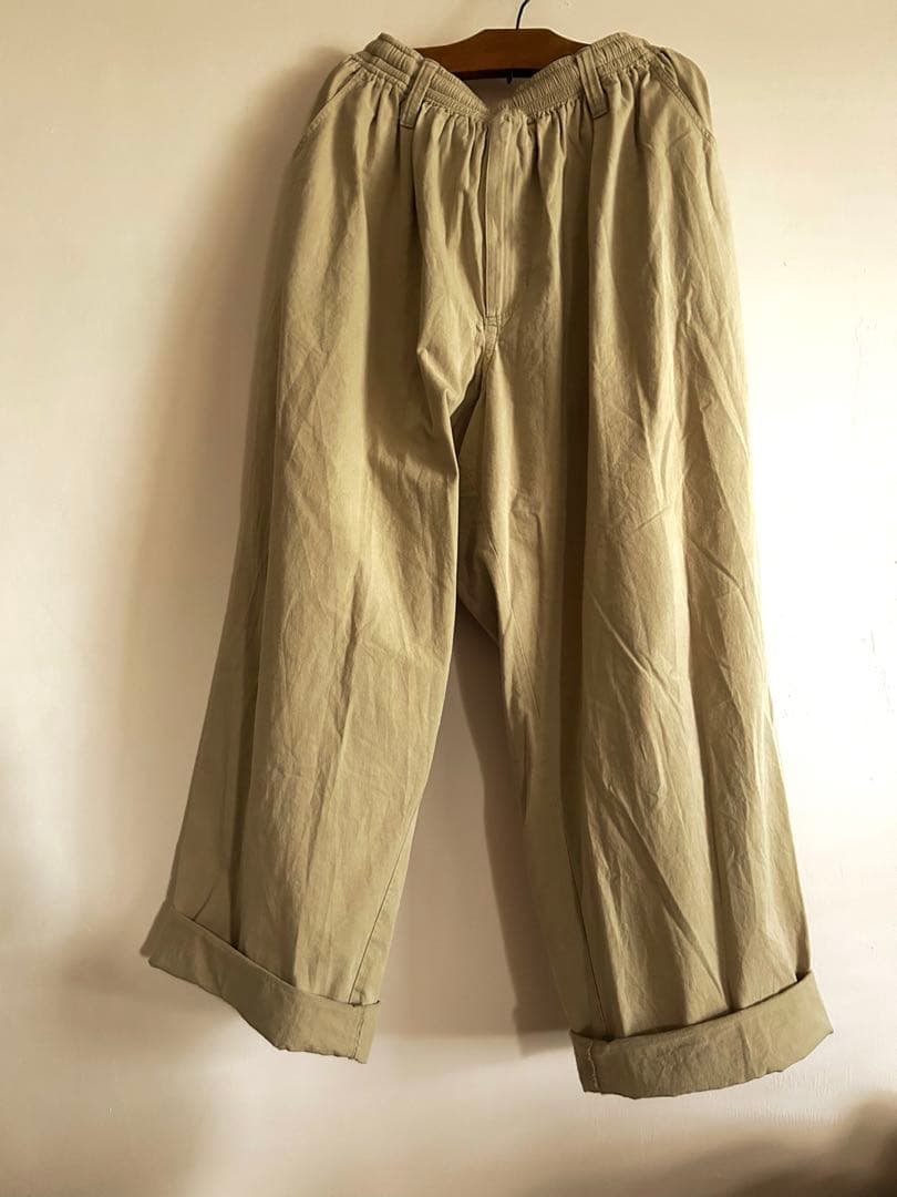 K*u様 19800円 js.luxe ツイルワッシャー　ビッグパンツ　ベージュ