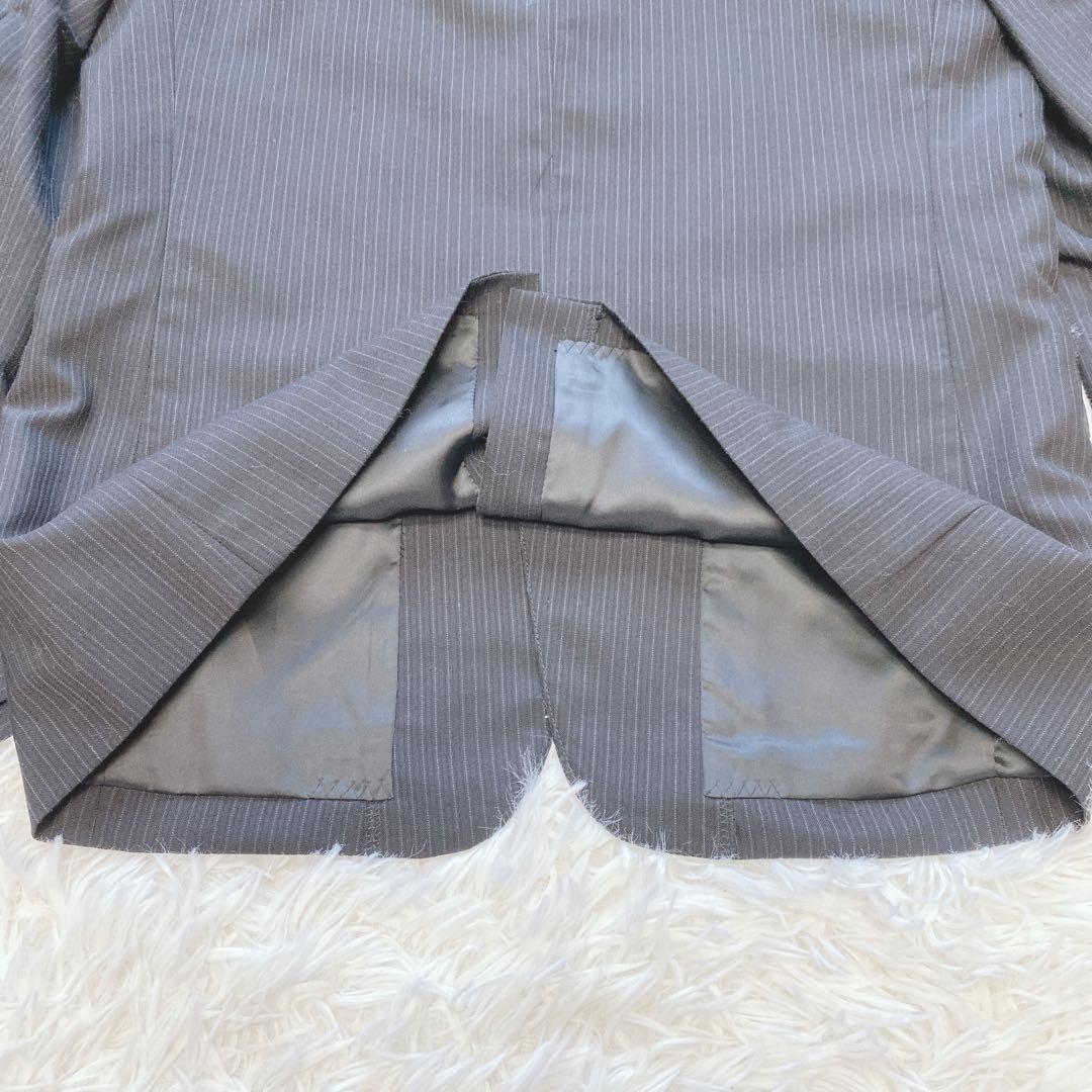 【160】美品　コムサイズム キッズスーツ5点セット ストライプ　卒業式