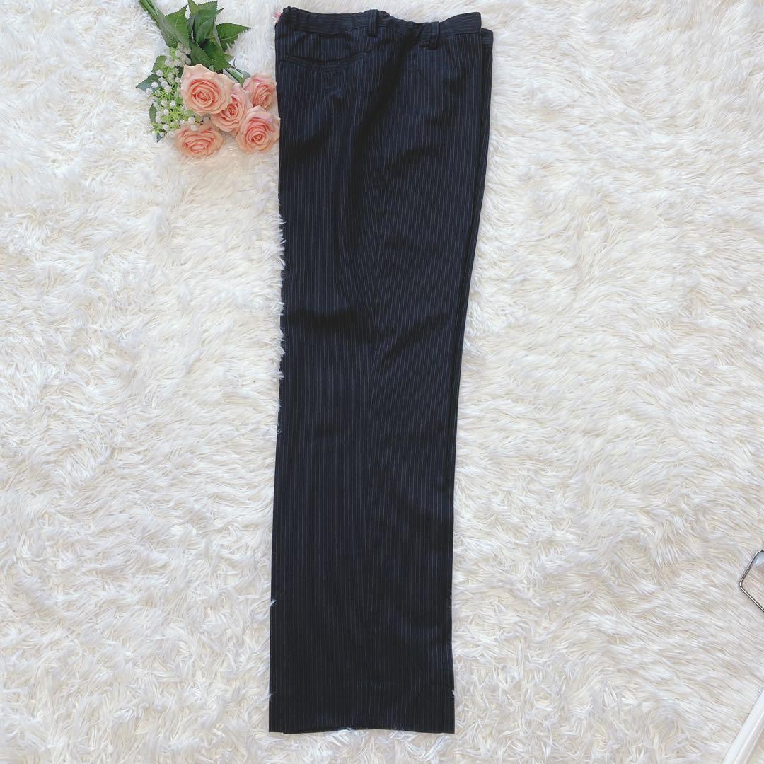 【160】美品　コムサイズム キッズスーツ5点セット ストライプ　卒業式