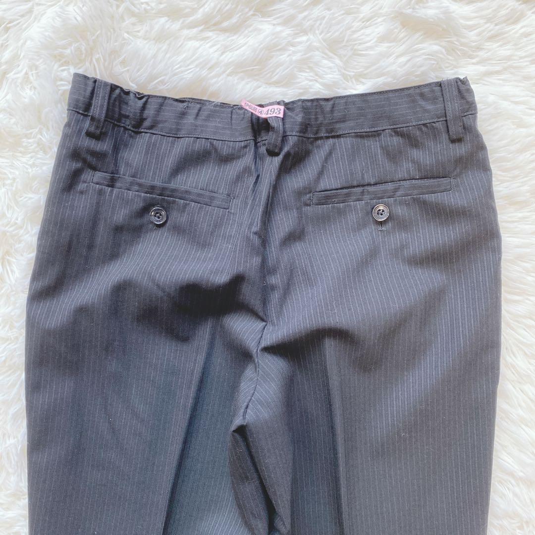 【160】美品　コムサイズム キッズスーツ5点セット ストライプ　卒業式