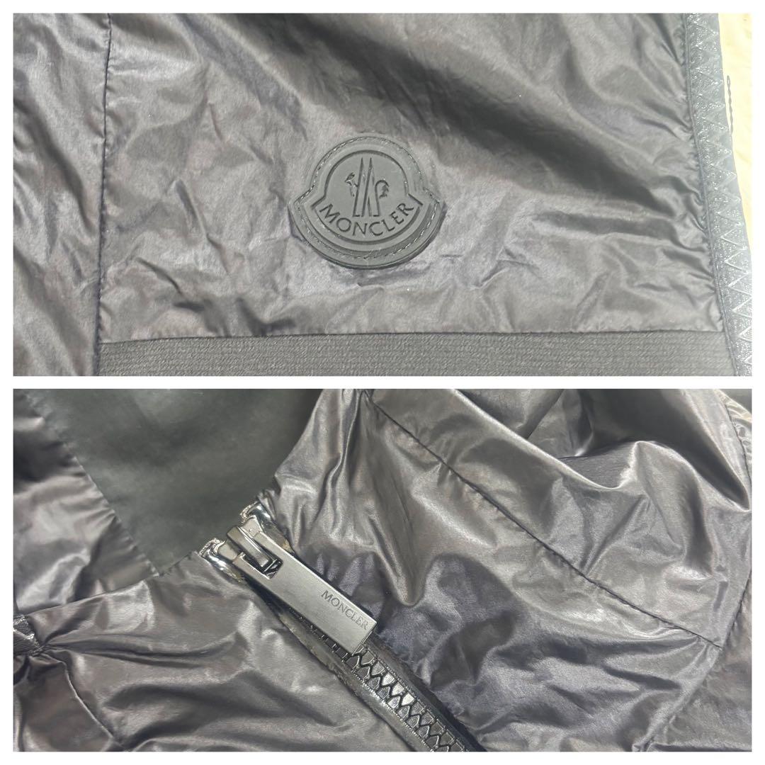MONCLER フード付き　ナイロンベスト　ブラック　サイズ1