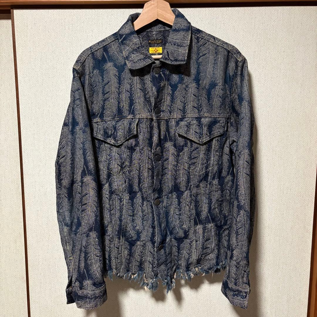 KAPITAL フェザー　デニムジャケット　Lサイズ