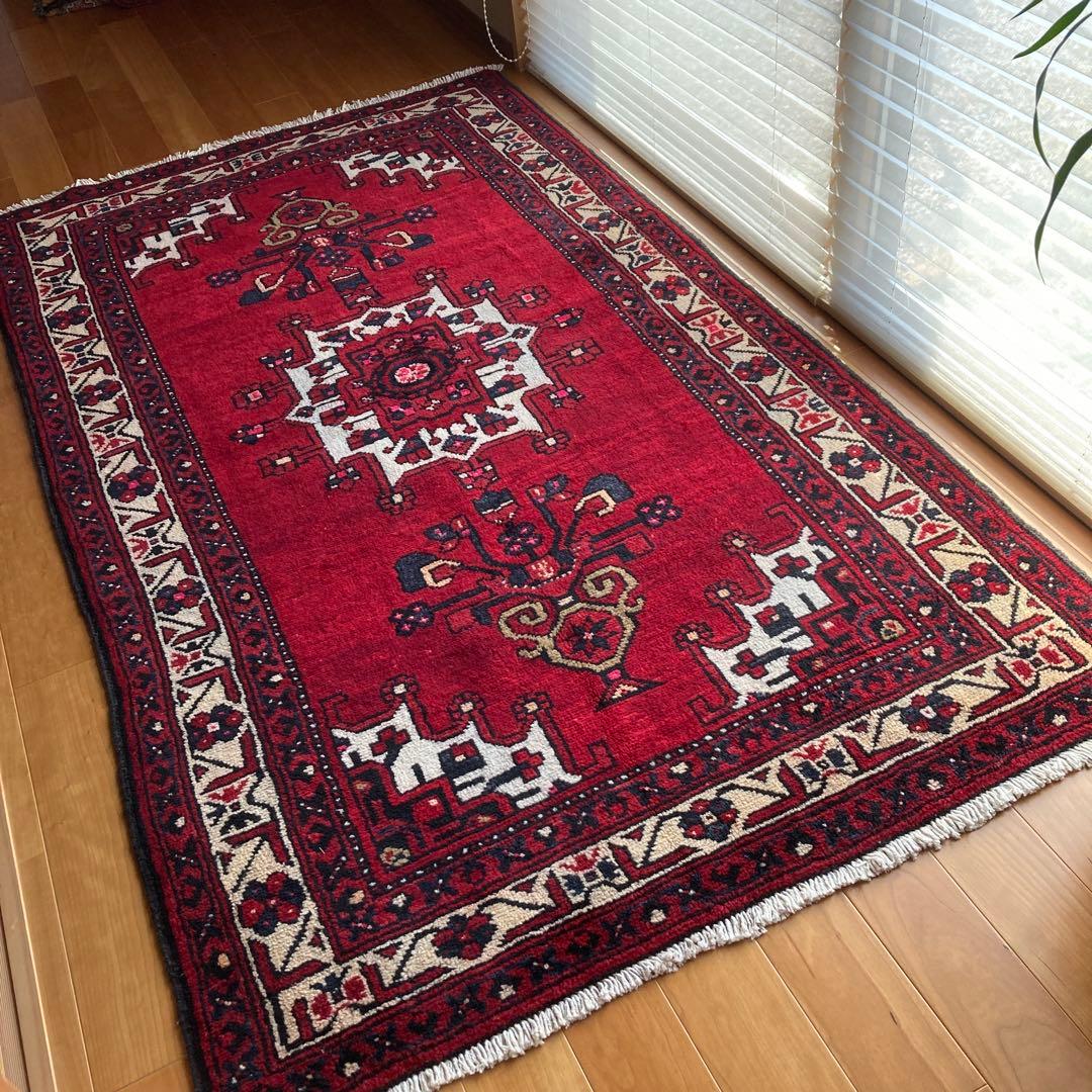 ★ naochin1102★ トライバルラグ　セミアンティーク