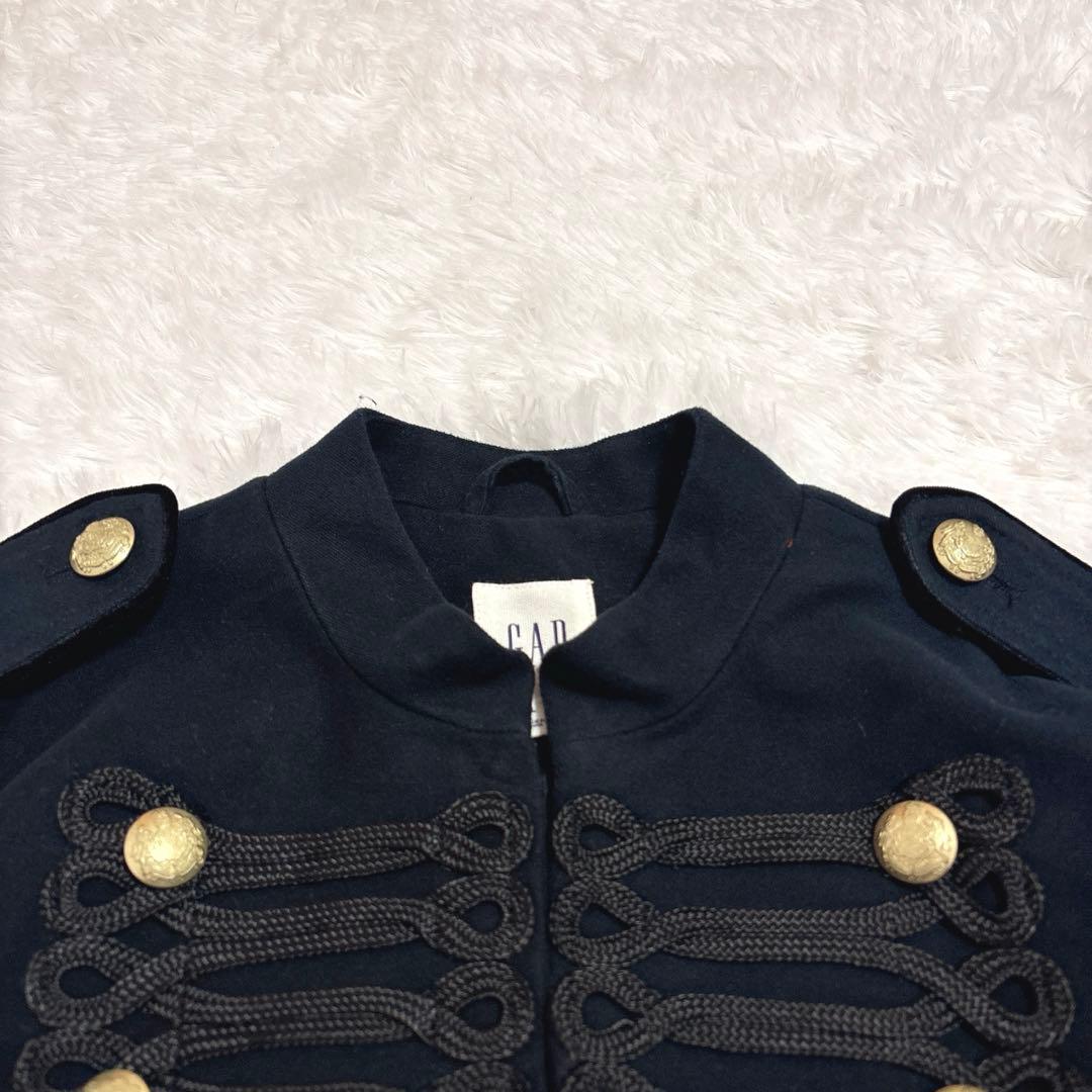 希少　GAP ギャップ ナポレオンジャケット　金ボタン　ブラック　L