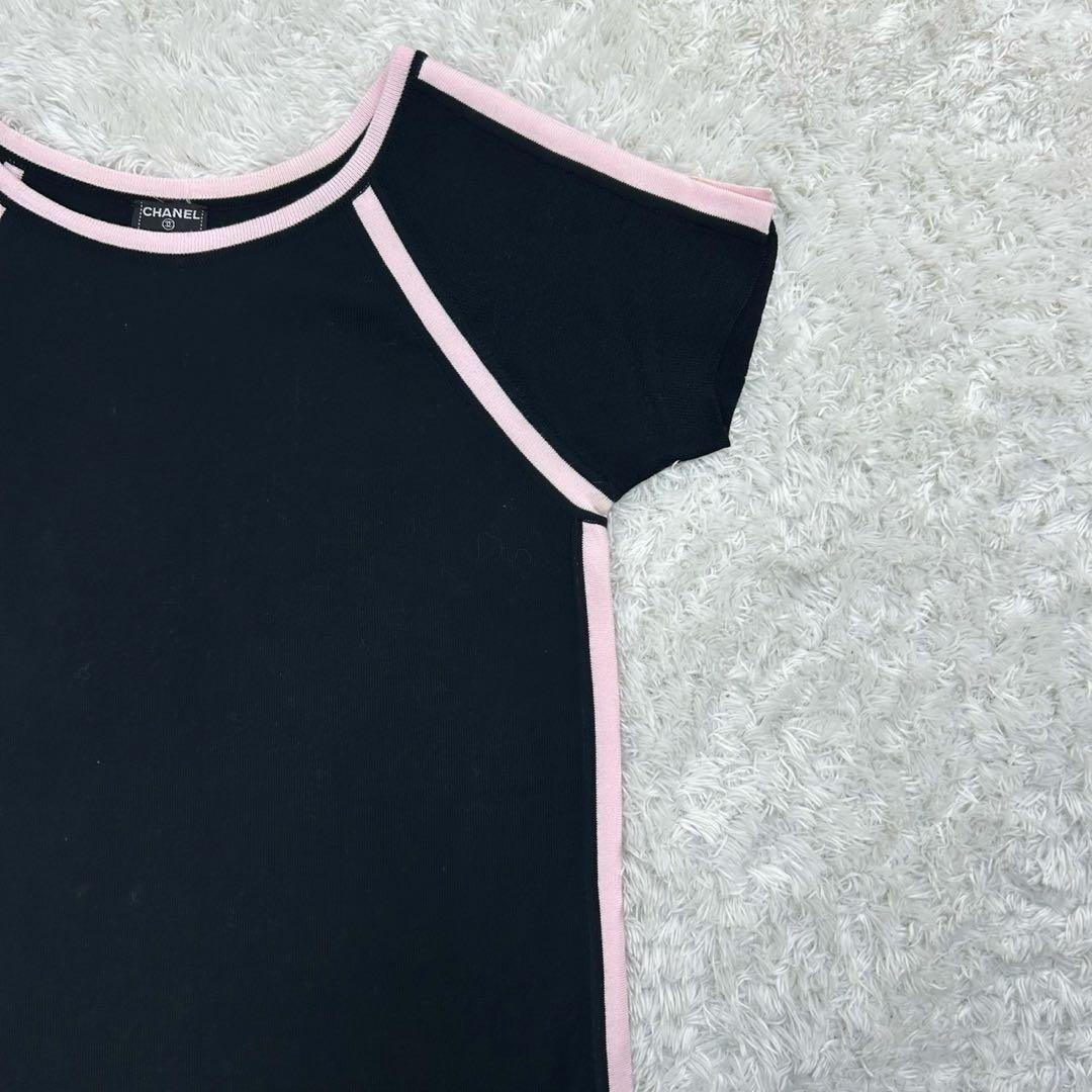 【美品】シャネル☆ココマークロゴパッチ入りTシャツ 希少デザイン 即完売注意