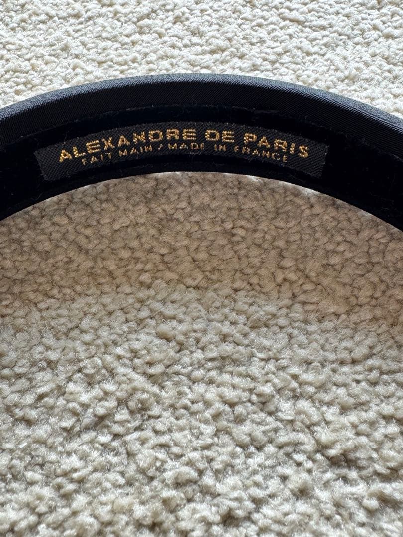 Alexandre de Paris ブラックヘアバンド