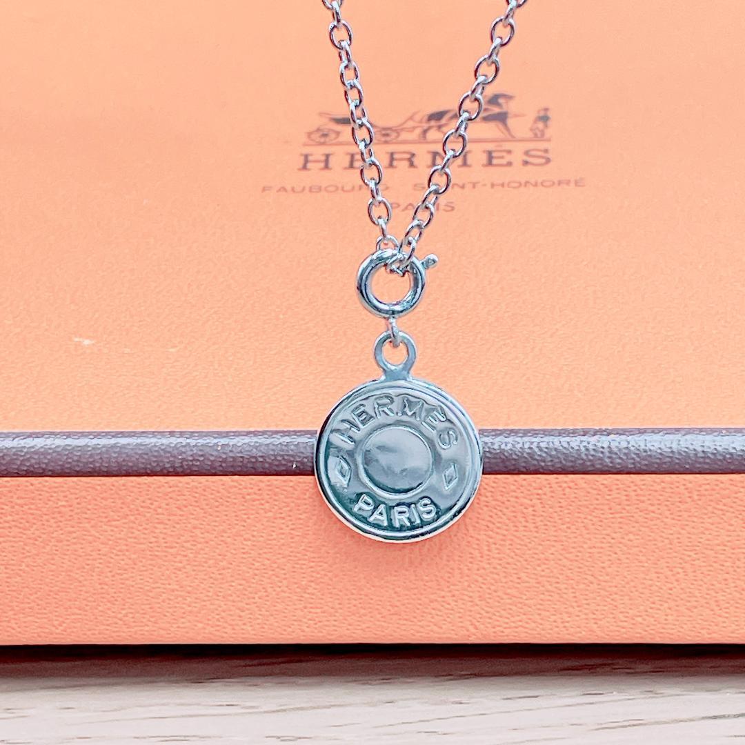 ◇エルメス◇新品仕上済 セリエ ネックレス ペンダント 小 シルバー 4.47g