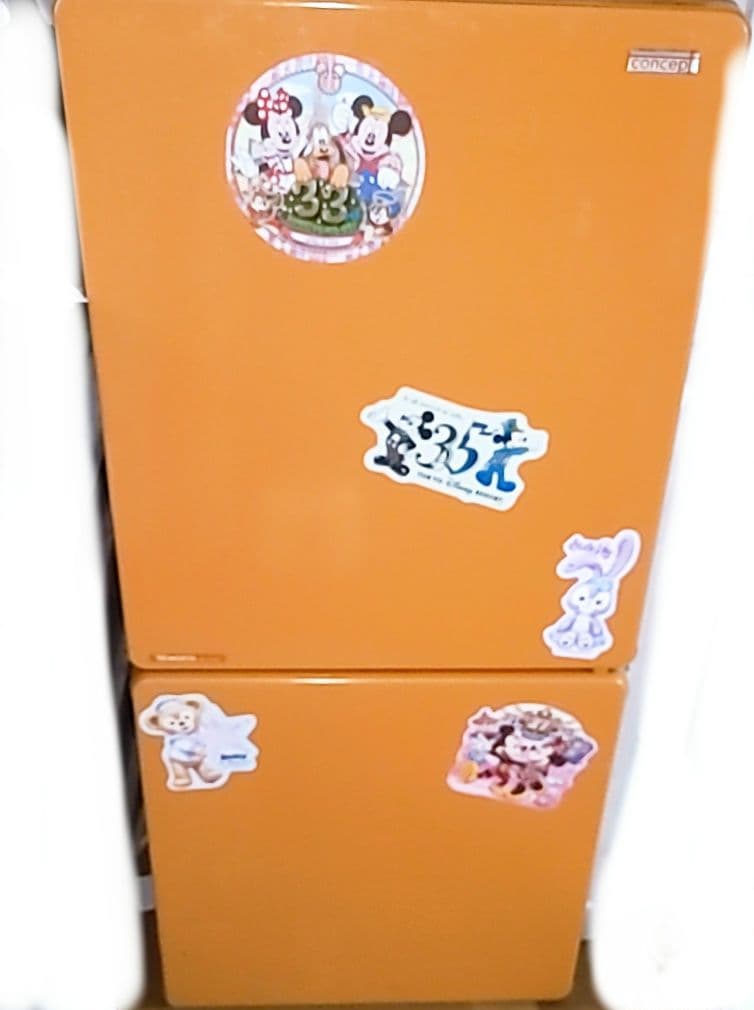 昭和　レトロ　ポップ　オレンジ　冷蔵庫　一人暮らし