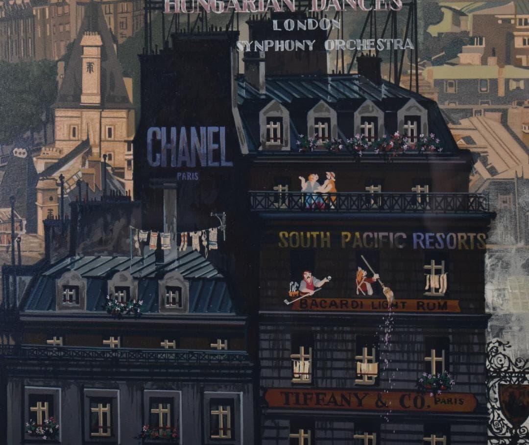 あべべさん専用　ヒロ・ヤマガタ / 雨煙るパリ / シルクスクリーン