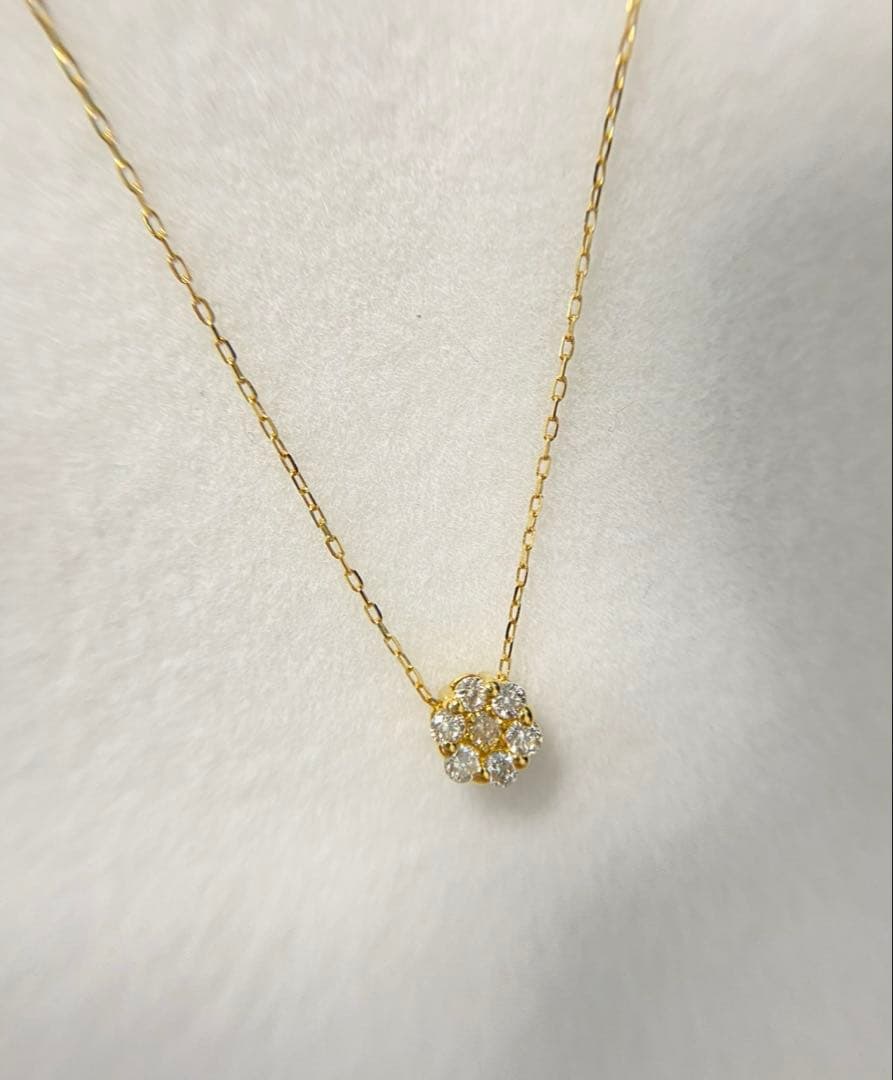 K18 ダイヤモンド　ネックレス（K18イエローゴールド）