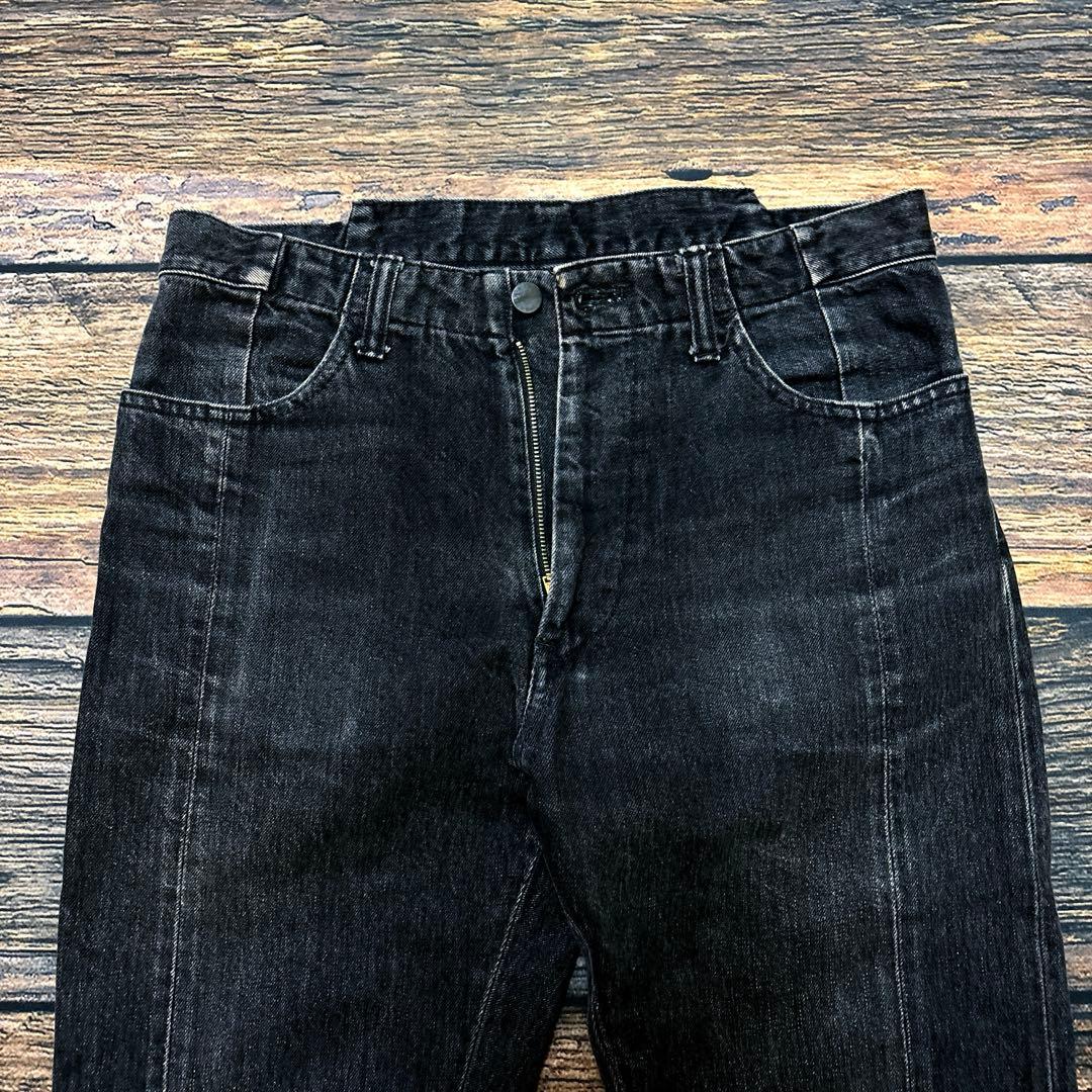パンツ UNUSED / rebuild black denim pants